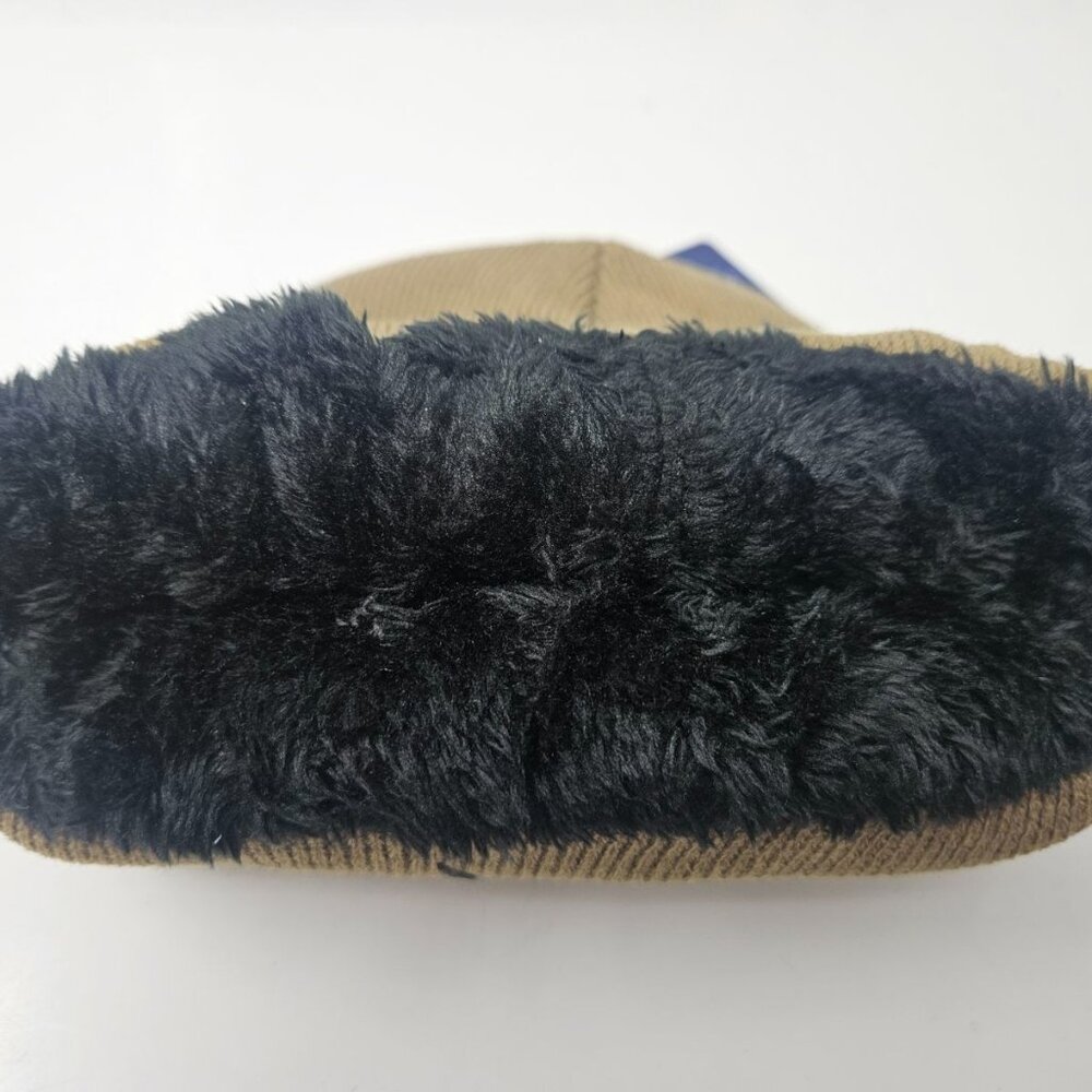 "I Love Jesus" Winter Fleece-Lined Hat, Light Brown - Picture 3 of 4